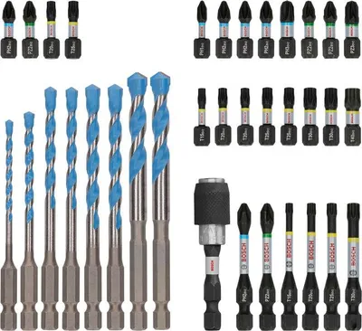 Produktbild von PRO Impact Schrauberbits und Multi Construction Bohrer Set, 35-tlg.