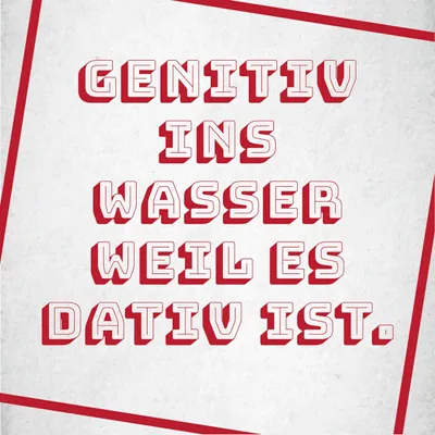 Produktbild von homeBLOCKrocks® MAGNET „genitivinswasserweilsdativist“