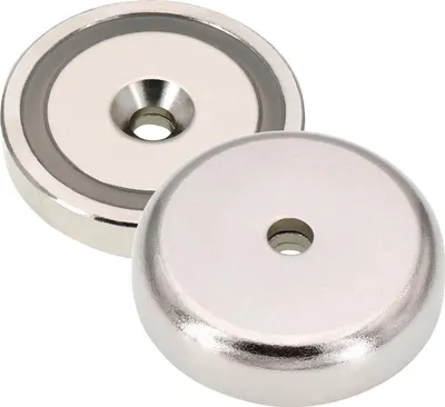 Produktbild von Tifler Neodym Nagnet mit Chromblende, 38 mm, 40 kg, Stückpreis
