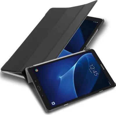 Produktbild von Cadorabo Schutzhülle für Samsung Galaxy Tab A 2016 (10.1 Zoll) Tablet Hülle in Schwarz  Etui Case Cover Tasche Auto Wake