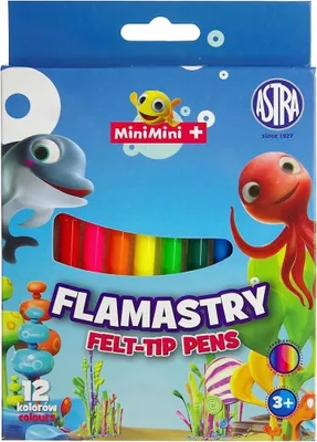 Image de Mini Mini marqueurs 12 couleurs Astra 0573