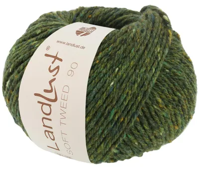 Produktbild von Lana Grossa - Landlust Soft Tweed 90 0007 dunkelgrün meliert
