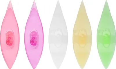 Produktbild von 5-teiliges Klöppelschiffchen-Set aus Kunststoff, Handarbeitswerkzeug für DIY-Klöppelarbeiten, Nähzubehör 12309