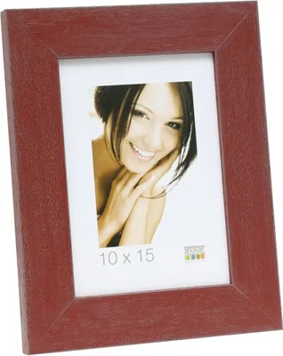 Produktbild von Deknudt S49B Holzrahmen dunkelrot 15x20 cm