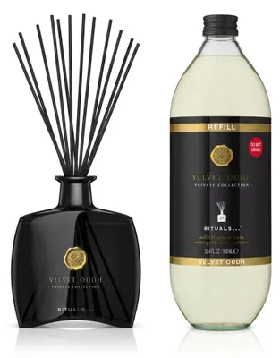 Produktbild von Rituals Velvet Oudh Duftstäbchen und Refill Home Fragrance Duo