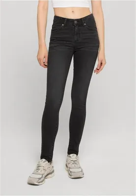 Immagine prodotto di Urban Classics - Jeans skinny da donna, lavaggio nero - taglia 26
