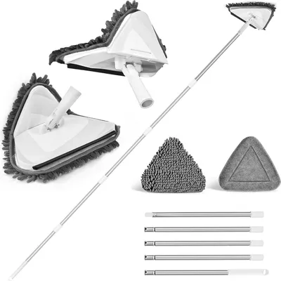 Image de JEHONN Balai à laver les sols avec long manche et 2 tampons de rechange