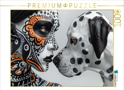 Produktbild von CALVENDO Puzzle Ein Motiv aus dem Kalender Dalmatinergirls | 1000 Teile Lege-Größe 64x48cm Foto-Puzzle für glückliche Stunden