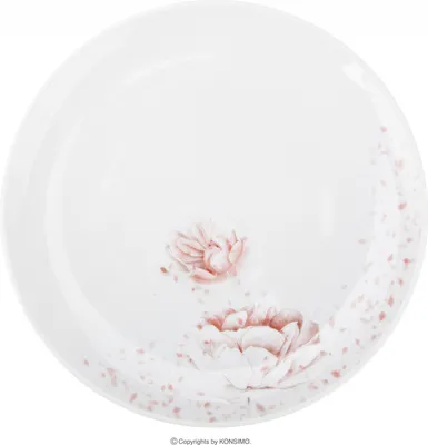 Obrázek produktu pro Jídelní servis Konsimo pro 6 osob, vhodný do mikrovlnné trouby (18 talířů) "BOSS", bílý, porcelán, elegantní, 20,5/18/27cm