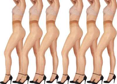 Produktbild von Giulia 15 Den Sommerfeinstrumpfhose mit Komfortbund Infinity 15 Den (6er Set) Light Bronze M