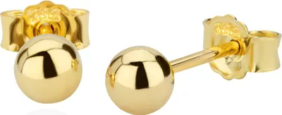 Produktbild von Paar 4mm Kugel Ohrstecker 8 Karat 333 Gelbgold Glanz Damen Stecker Ohrringe 9060