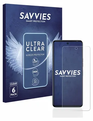 A product box and a screen protector on a phone.