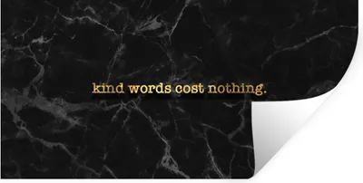 Produktbild von MuchoWow® Wandtattoo Wandsticker Wandaufkleber Zitate - Sprichwörter - Gold - Marmor 160x80 cm Selbstklebend und Repositionierbar - Sticker - Dekorfolie