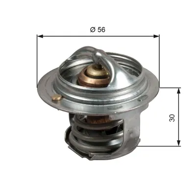 Produktbild von GATES Thermostat Kühlmittel 82°C für SUBARU FORESTER (SH) FORESTER (SG) Legacy IV Kombi (BP) IMPREZA Stufenheck (GD) OUTBACK (BL, BP)