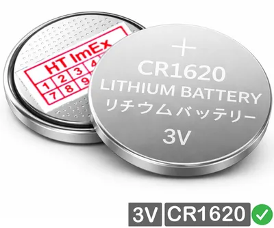 Produktbild von CR 1620 3V Lithium Batterie Knopfzelle 68mAh DL1620 im Blister - CMOS Battery