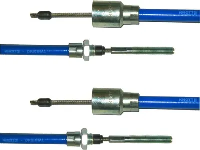 Produktbild von 2 x Knott Bremsseil  37086.07 HL: 830 mm - GL: 1040 mm --- Nirosta