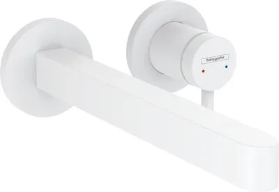 Immagine prodotto di hansgrohe Finoris Mitigeur monocommandé pour lavabo encastré pour montage mural avec bec 22,5 cm, saillie 228 mm, 76050700, 76050700