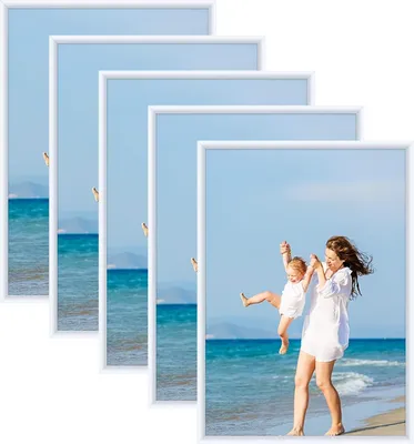 Produktbild von Fotolijst Set von 5 - DIN A3 Format - 297 x 42 cm - Kunststoff - mehrere Fotos - Weiß