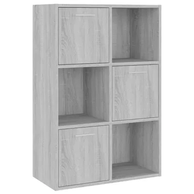 Obrázek produktu pro vidaXL Úložná skříňka Grey Sonoma 60x29,5x90 cm