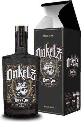 Produktbild von Böhse Onkelz Dry Gin 0,5L (46% vol) handcrafted dry Gin Band Böhse Onkelz mit Geschenkverpackung- [Enthält Sulfite]