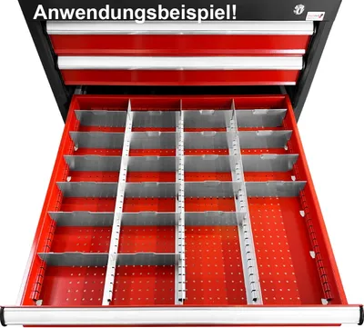 Produktbild von PAULIMOT Einteilungsmaterial-Set für Schubladenschrank, 66-teilig