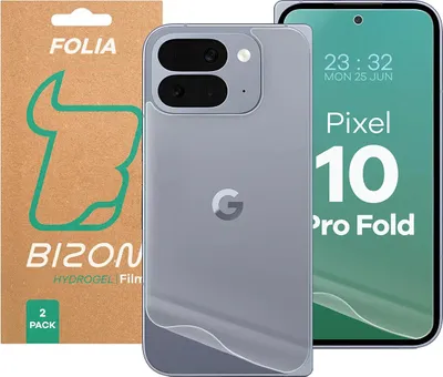 A product shot showing a phone case and packaging for a Google Pixel 10 Pro Fold.