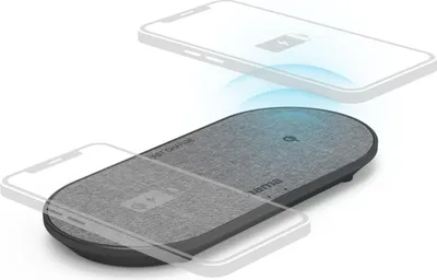 Produktbild von Hama Wireless Charger QI-FC10 DUO, 10 W, Schwarz