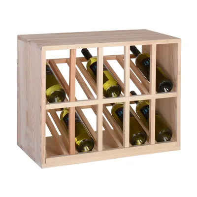 Produktbild von Weinregal Präsentationsmodul, Kiefernholz natur