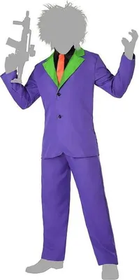 Produktbild von Atosa Violettes Clownkostüm Blau M-L Kinder Blau M-L