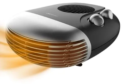 Produktbild von Cecotec 08250, Haushaltslüfter ohne Lamellen, Drinnen, Tisch, Schwarz, Grau, Drehregler, 2000 W