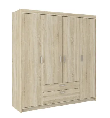 Image de AX LIVING Armoire à tiroirs Garderobe Sonoma chene Storicos 4P 176,3 cm