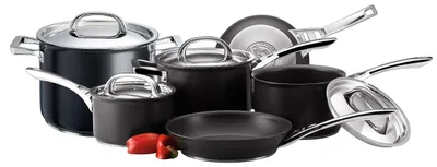 Kochgeschirr-Set, antihaftbeschichtet, induktionsgeeignet, 6-teilig