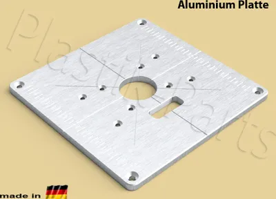 Produktbild von ALU Befestigungsplatte Einlegeplatte 200 MAKITA RT0700 RT0701 RT0702 DRT50 DRT51 DRT52