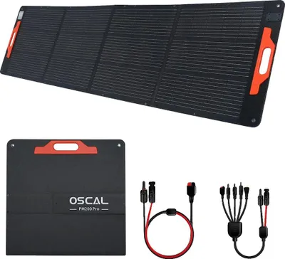 Obrázok produktu pre Solárny panel, vysoká účinnosť konverzie, prenosný dizajn, model PM200 Pro