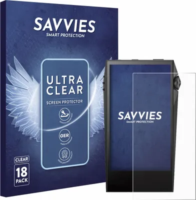 Produktbild von 18x Für Astell&Kern SP3000M Schutzfolie Savvies Displayschutz Display Schutz Folie Klar Transparent