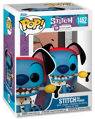 Produktbild von Funko Pop! - Stich in Costume #1462 - Stitch als Pongo Sammelfigur Figur Disney