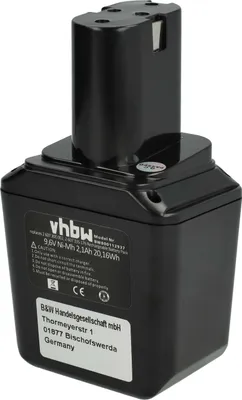 Produktbild von vhbw Akku Ersatz für Bosch 2607300002, 26073000002, 2607335095, 2607335103, 2607335012, 2607335069, 2607335176 für Werkzeug (2100 mAh, NiMH, 9,6 V)