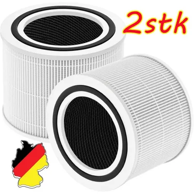 Produktbild von 2x Ersatzfilterset für Levoit Core 300S, 300 Luftreiniger HEPA-filter Aktivkohle