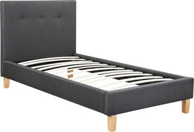 Produktbild von Einzelbett "Elise" - 90 x 190 cm - Dunkelgrau