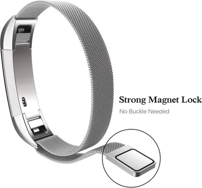 Produktbild von Jumadas Milanese Smartwatch-Armband – Passend für Fitbit Alta / Alta HR Milanese-Armband – Silber – Größe: S – Uhrenarmband/Armband/Armband