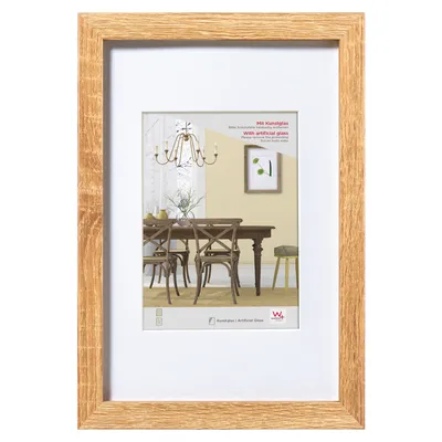 Produktbild von Bilderrahmen Holz Fiorito Kunstglas eiche hell 40x60 cm