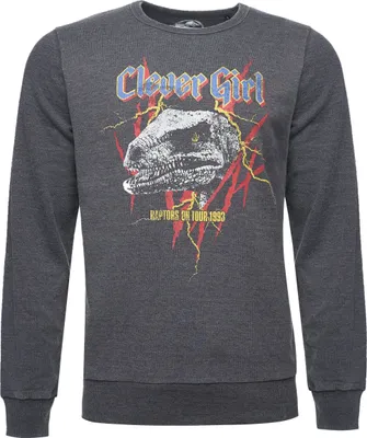 Produktbild von Recovered Sweatshirt Jurassic Park T-Rex Rock im lockeren Schnitt Grey L