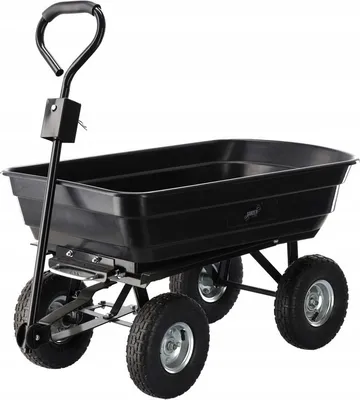 Image de Chariot de jardin Chariot de transport universel avec fonction basculante, max. 300 kg, 75 litres, noir