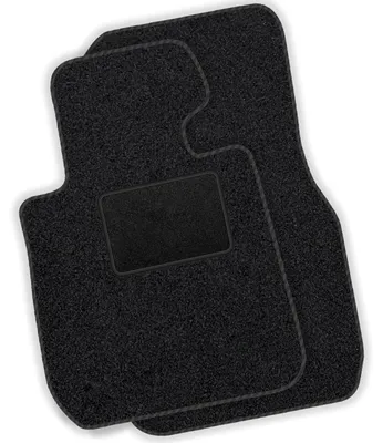 Productafbeelding van Voorste velours vloermatten - Autovloermatten geschikt voor Renault Twingo II (2007-2014), met zwarte rand