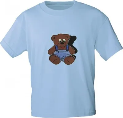 Produktbild von Kinder T-Shirt mit Aufdruck - Bärchen - 06890 - hellblau - Gr. 86-164 Größe - 152/164