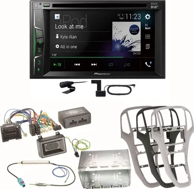 Produktbild von Pioneer AVH-A3200DAB Bluetooth Digitalradio CD MP3 Einbauset für Opel Astra J