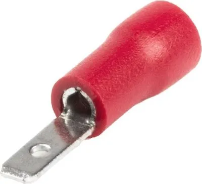 Immagine prodotto di Connettore piatto isolato 3,8 mm 0,5-1,5 mm² 10 A rosso 10 pezzi AMIO-03064