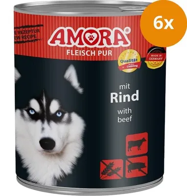 Image de AMORA Dog viande pur bœuf 800g