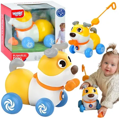 Produktbild von Woopie Interaktiver 2-in-1-Hundeschieber, bellend, 360°, 6 m+