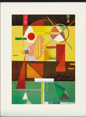Produktbild von Wassily Kandinsky Gerahmtes Bild Mit Edlem Passepartout | Wand-Bilder | Im Bilderrahmen - Zersetzte Spannung, 1930 (80 x 60 cm)